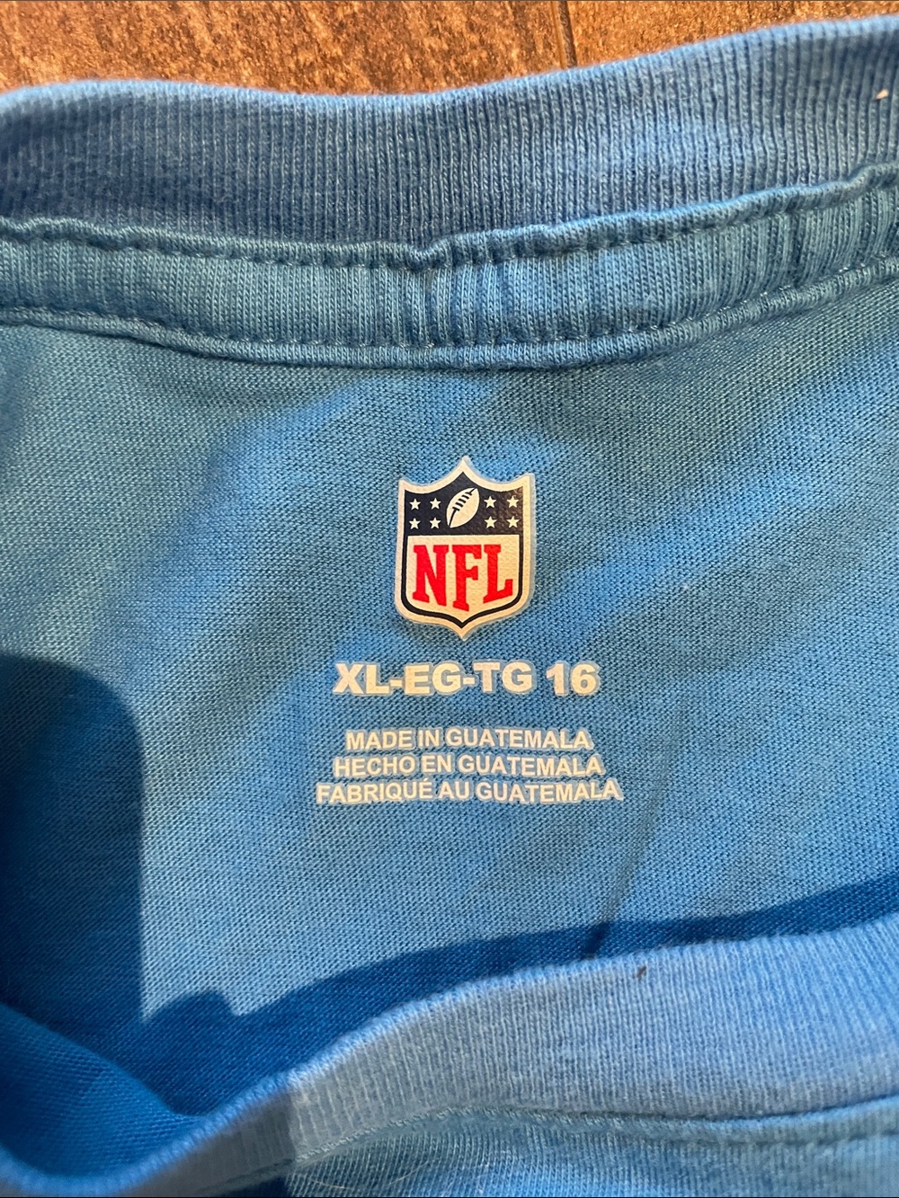 Official NFL Woman’s Tee | Los Angeles Chargers | Blue and Yellow - Picture 7 of 14